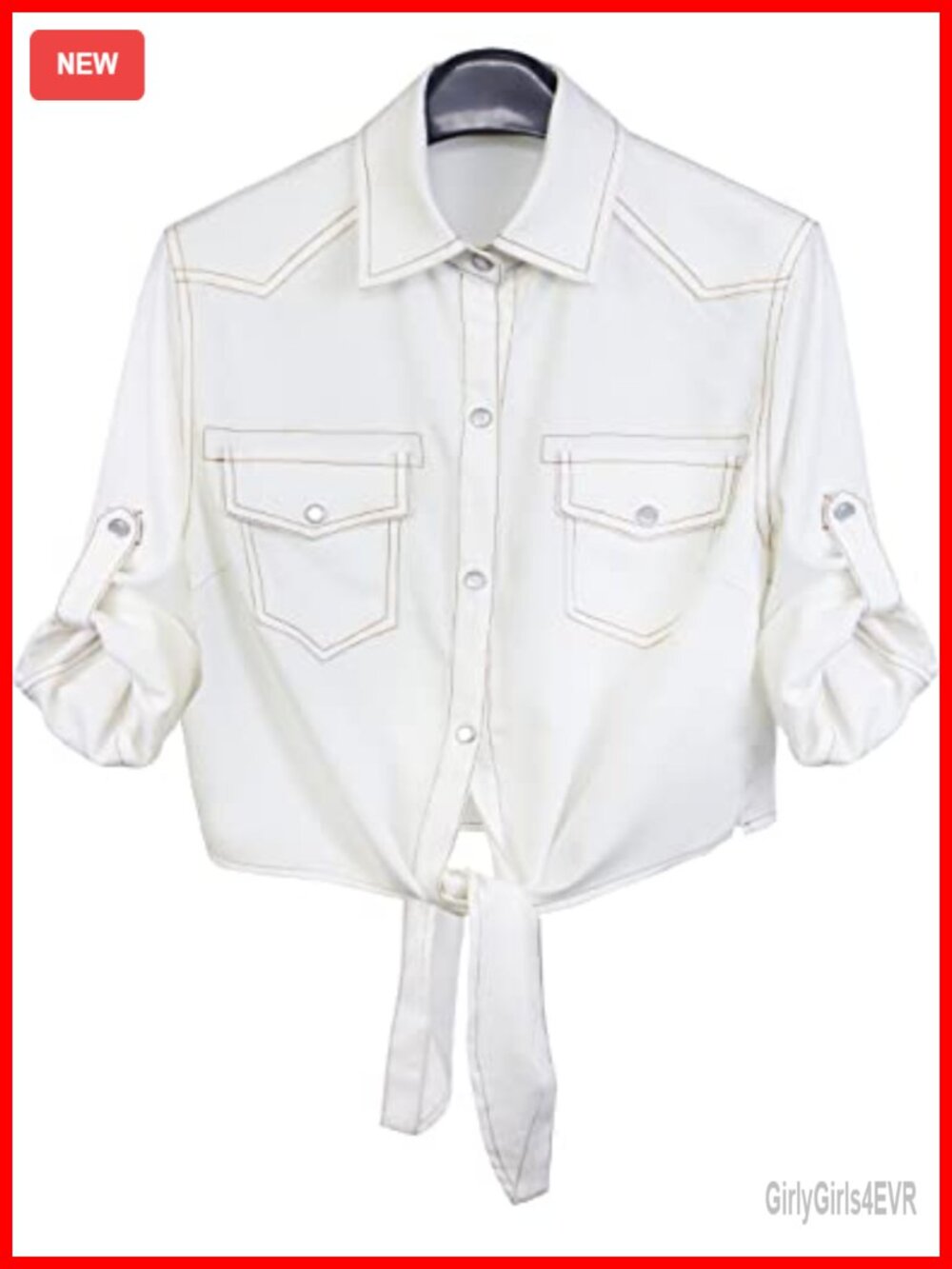Womens Crop Modern Denim Top Tie Knot Shirt Chambray Cardigan